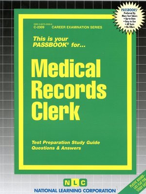 cover image of Medical Records Clerk